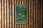 Water Garden Metal Sign – Vintage Stamp Style Garden Decor, Rustic Outdoor Wall Art, Botanical Yard Plaque for Gardeners — photo 3