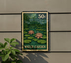 Water Garden Metal Sign – Vintage Stamp Style Garden Decor, Rustic Outdoor Wall Art, Botanical Yard Plaque for Gardeners — photo 5