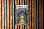 Wisteria Arch Metal Sign – Vintage Stamp Style Garden Wall Art, Rustic Outdoor Decor, Floral Metal Artwork for Home or Patio — photo 2