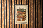 Faux Book Stack Fall Metal Sign – Rustic Autumn Decor, Stamp Style Shelf Sitter, Farmhouse Tiered Tray Accent — photo 3