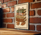Faux Book Stack Fall Metal Sign – Rustic Autumn Decor, Stamp Style Shelf Sitter, Farmhouse Tiered Tray Accent — photo 4