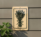 Herb Bundle Metal Sign – Rustic Kitchen Wall Decor, Vintage Farmhouse Style, Botanical Stamp Art, Twine Herb Illustration — photo 5