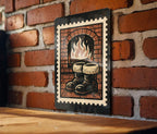 Santa Boots by Fireplace Metal Sign – Vintage Christmas Decor, Rustic Holiday Wall Art, Stamp Style Winter Home Accent — photo 1