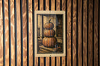 Stacked Pumpkins Porch Metal Sign – Rustic Fall Decor, Vintage Stamp Style Autumn Wall Art for Farmhouse or Front Door — photo 3