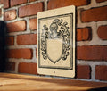 Custom Heraldic Crest Metal Sign – Vintage Blank Coat of Arms Wall Art, Rustic Family Emblem Stamp Style Decor — photo 1
