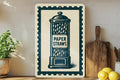 Vintage Paper Straw Dispenser Metal Sign – Retro Kitchen Wall Art, Stamp Style Tin Decor for Diner or Bar — photo 1