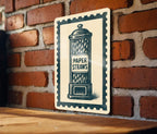 Vintage Paper Straw Dispenser Metal Sign – Retro Kitchen Wall Art, Stamp Style Tin Decor for Diner or Bar — photo 3
