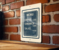 Custom Metal Pegboard Menu Sign – Vintage Stamp Style Plastic Letter Board Wall Art for Kitchen, Café, or Restaurant Decor — photo 1