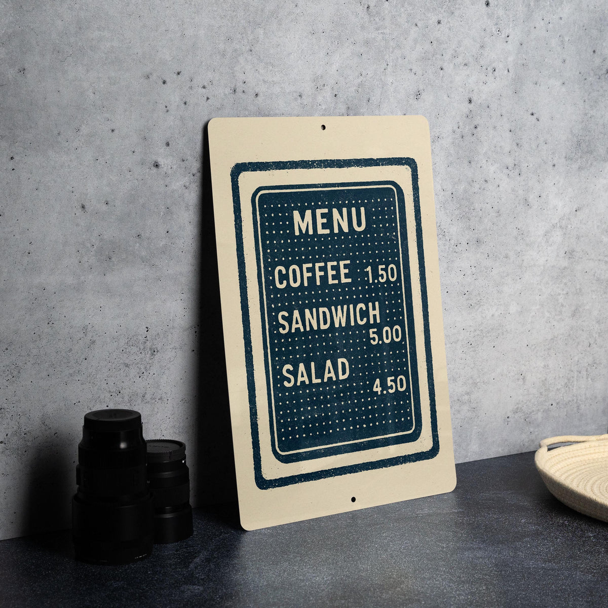 Custom Metal Pegboard Menu Sign – Vintage Stamp Style Plastic Letter Board Wall Art for Kitchen, Café, or Restaurant Decor — photo 2