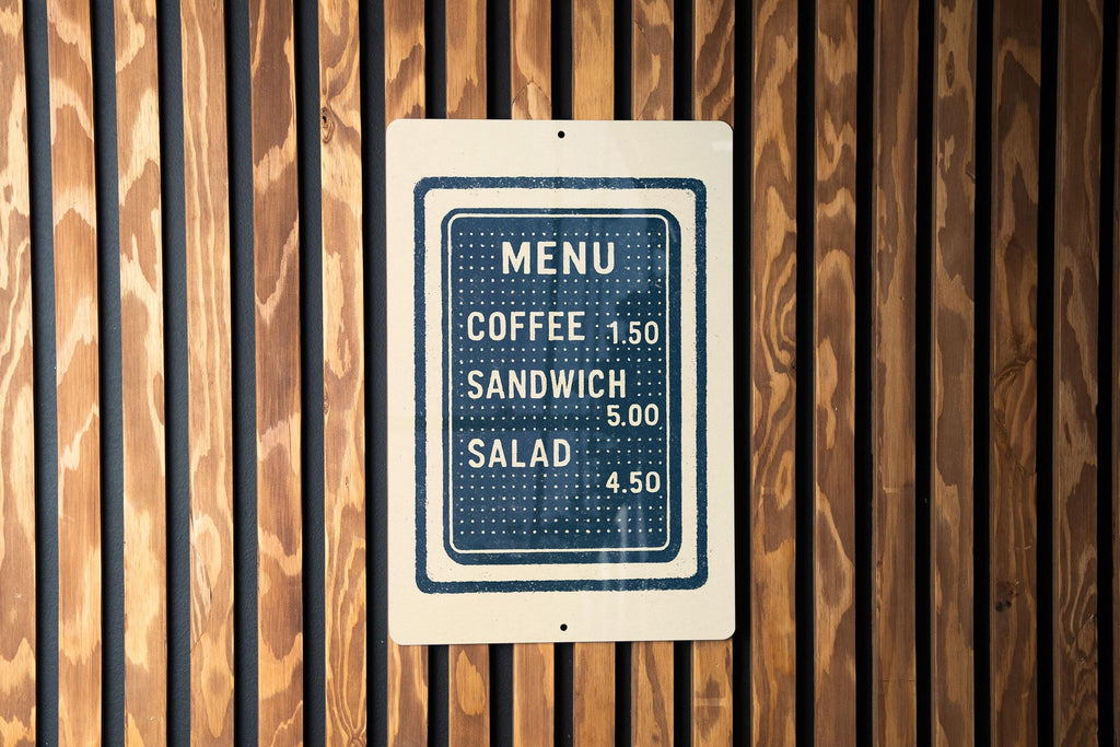 Custom Metal Pegboard Menu Sign – Vintage Stamp Style Plastic Letter Board Wall Art for Kitchen, Café, or Restaurant Decor — photo 3