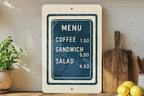 Custom Metal Pegboard Menu Sign – Vintage Stamp Style Plastic Letter Board Wall Art for Kitchen, Café, or Restaurant Decor — photo 4