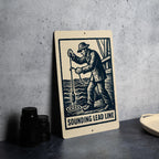 Nautical Soundings Lead Line Metal Sign – Vintage Maritime Stamp Style Wall Art for Coastal Home or Boat Decor — photo 2