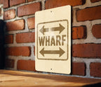 Custom Wharf Arrow Sign Metal Wall Art – Vintage Stamp Style Nautical Decor for Home, Bar, Dock or Coastal Cabin — photo 4
