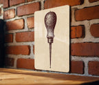 Awl Tool Stamp Style Metal Sign – Vintage Workshop Wall Art, Rustic Garage Decor, Hand Tool Collector Gift — photo 3