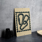 Carabiner Stamp Style Metal Sign – Vintage Climbing Gear Wall Art for Hikers, Rustic Adventure Decor, Mountaineering Gift — photo 4