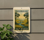 Georgia Salt Marsh Overlook Metal Sign – Rustic Coastal Wall Art, Vintage Nature Scene, Southern Landscape Home Decor — photo 5
