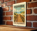 Florida Dune Boardwalks Metal Sign – Vintage Stamp Style Wall Art for Beach House, Coastal Decor, Rustic Florida Gift — photo 1