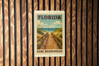 Florida Dune Boardwalks Metal Sign – Vintage Stamp Style Wall Art for Beach House, Coastal Decor, Rustic Florida Gift — photo 2