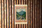 Kentucky Mountain Parkway Metal Sign – Vintage Road Sign Art, Rustic Stamp Style Wall Decor, Retro Highway Home Accent — photo 4