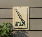 Ring Mandrel Metal Sign – Vintage Stamp Style Jewelry Tool Art, Silversmith Workshop Decor, Jeweler Gift Wall Hanging — photo 5