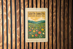 South Dakota Wildflower Meadows Trail Metal Sign – Vintage Stamp Style Wall Decor for Nature Lovers, Rustic Home Art — photo 3