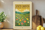 South Dakota Wildflower Meadows Trail Metal Sign – Vintage Stamp Style Wall Decor for Nature Lovers, Rustic Home Art — photo 4