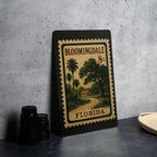 Bloomingdale Florida Postage Stamp Metal Sign – Retro Travel Souvenir Wall Decor Featuring Bloomingdale Landmarks — photo 4