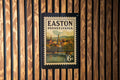 Easton Pennsylvania Metal Sign Featuring Retro Postage Stamp Design with City Landmarks and Historic Elements — photo 1