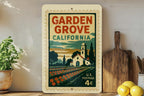 Garden Grove California Postage Stamp Metal Sign – Retro City Souvenir Wall Decor for Home or Office Display — photo 3