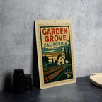 Garden Grove California Postage Stamp Metal Sign – Retro City Souvenir Wall Decor for Home or Office Display — photo 4