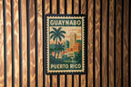 Guaynabo Puerto Rico Metal Sign – Retro Postage Stamp Design Featuring Cityscape and Caribbean Theme Décor — photo 3