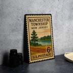 Manchester Township NE Metal Sign – Retro Postage Stamp Design Featuring Town Name and Vintage Travel Theme Decor — photo 4