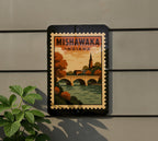 Mishawaka Indiana Metal Sign – Retro Postage Stamp Design Featuring City Name and Vintage Travel Theme — photo 5