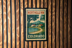 Northglenn Colorado Metal Sign – Retro Postage Stamp Design Featuring Cityscape and Local Landmarks — photo 1