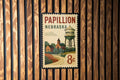 Papillion Nebraska Postage Stamp Metal Sign – Retro Travel-Inspired Wall Decor Featuring Papillion Landmarks — photo 1