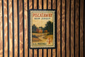 Piscataway New Jersey Metal Sign Featuring Retro Postage Stamp Design of Local Landmarks and Scenic Views — photo 1