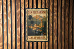 San Bernardino California Postage Stamp Metal Sign – Vintage Travel Souvenir Decorative Wall Art — photo 3