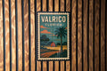 Valrico Florida Metal Sign – Retro Postage Stamp Design Featuring City Name and Vintage Travel Theme — photo 1