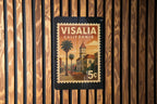 Visalia California Postage Stamp Design Metal Sign – Vintage-Inspired Visalia Wall Decor for Home or Office — photo 3