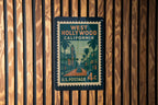 West Hollywood California Postage Stamp Metal Sign – Retro Travel-Inspired West Coast Wall Decor — photo 2