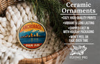 Anchorage USA Ceramic Ornament – Pan Am Poster Design Featuring Iconic Anchorage Landmark and Scenic View — photo 6