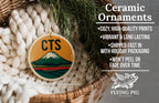 CTS Airport Ceramic Ornament – Retro Baggage Tag Design Featuring Iconic Sapporo Landmark and Travel Theme — photo 6