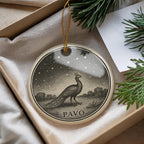 Pavo Star Constellation Ceramic Ornament Featuring Celestial Figures and Iconic Pavo Landmark Design — photo 1