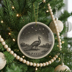 Pavo Star Constellation Ceramic Ornament Featuring Celestial Figures and Iconic Pavo Landmark Design — photo 4