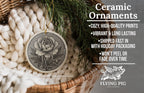 Peony Landmark Ceramic Ornament – Circular Design Featuring Iconic Peony View and Fine Detail — photo 6