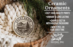 Great Basin National Park Ceramic Ornament – Circular Passport Stamp Collage Featuring Iconic Scenic Landmark View — photo 6