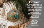 Veterinarian Ceramic Ornament Featuring Moroccan Mosaic Medallion and Iconic Veterinary Landmark Scene — photo 6