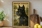Miniature Schnauzer Vintage Stamp Style Metal Sign, Schnauzer Dog Wall Decor, Pet Lover Gift, Dog Breed Sign — photo 3