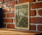 Shikoku Japan Vintage Stamp Style Metal Sign, Shikoku Island Travel Souvenir Decor, Japanese Map Landmark Wall Plaque — photo 2