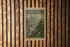 Shikoku Japan Vintage Stamp Style Metal Sign, Shikoku Island Travel Souvenir Decor, Japanese Map Landmark Wall Plaque — photo 3
